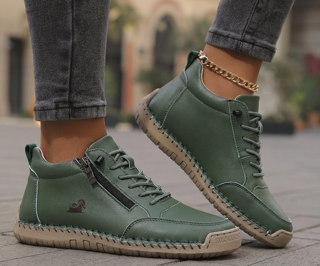 Nova - Comfortable Cushioned Comfort Sneakers with Zipper