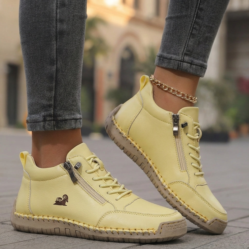 Nova - Comfortable Cushioned Comfort Sneakers with Zipper
