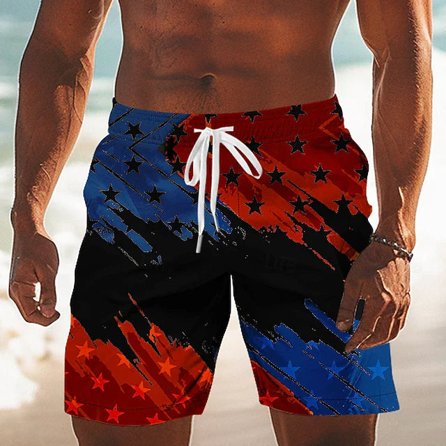 Mason - Patriotic 2-in-1 Swim Shorts