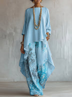 Eloiza - Boho Floral Top and Pants Set