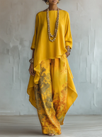 Eloiza - Boho Floral Top and Pants Set