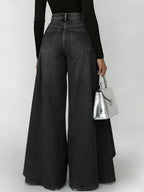 Erizza - High-Waisted Relaxed Wide-Leg Jeans