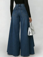 Erizza - High-Waisted Relaxed Wide-Leg Jeans