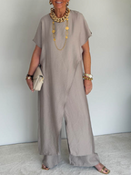 Maria - Cozy Asymmetrical Two-Piece Set
