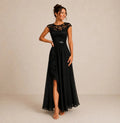 Shanina - Elegant Lace Slit Dress