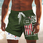 Mason - Patriotic 2-in-1 Swim Shorts