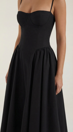Patrice - Corset Midi Floral Dress