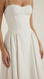 Patrice - Corset Midi Floral Dress
