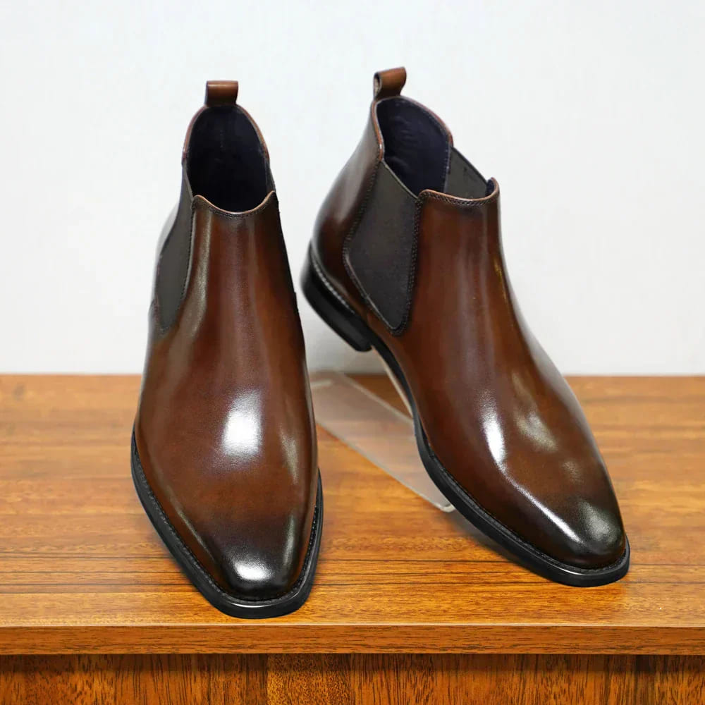 Blake - Chelsea Leather-Look Boots