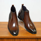 Blake - Chelsea Leather-Look Boots