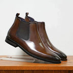 Blake - Chelsea Leather-Look Boots