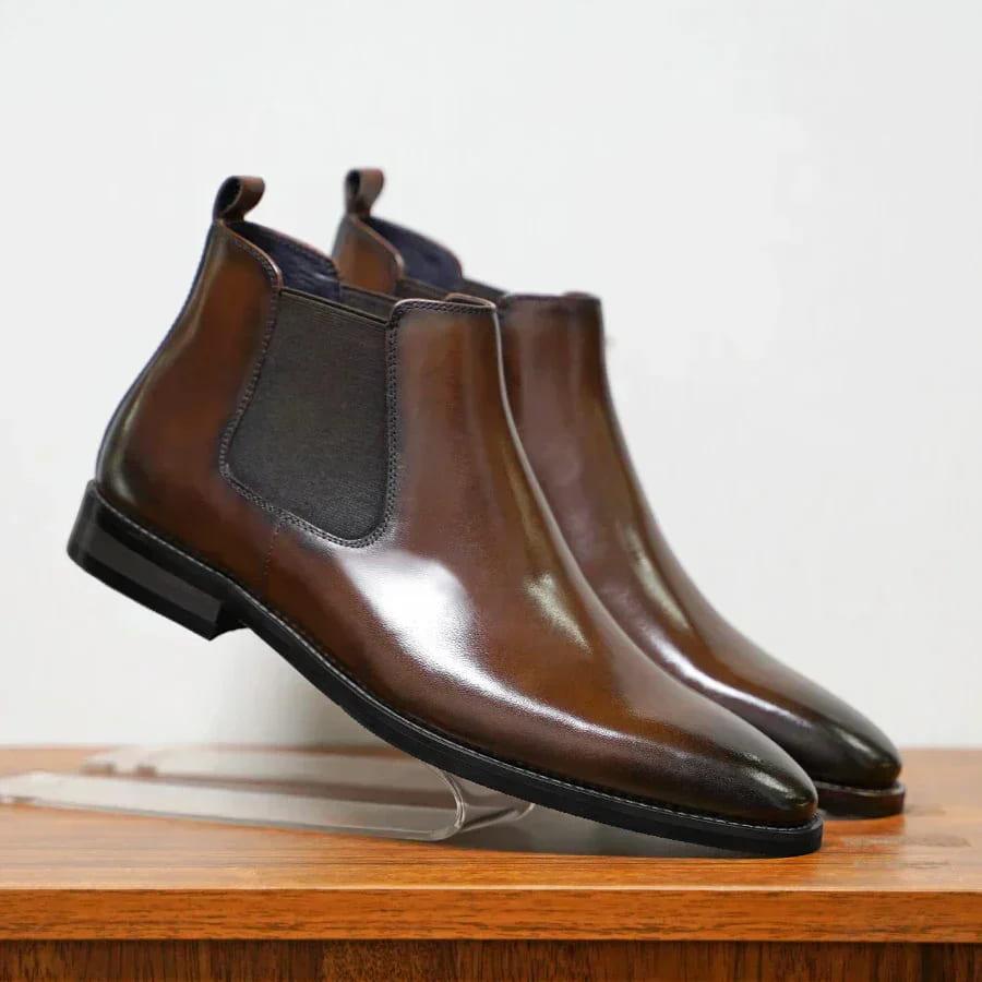 Blake - Chelsea Leather-Look Boots