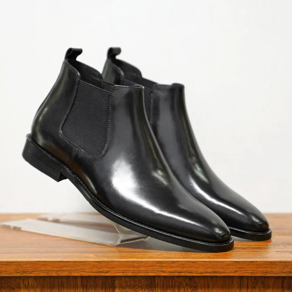 Blake - Chelsea Leather-Look Boots