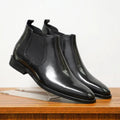 Blake - Chelsea Leather-Look Boots