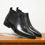 Blake - Chelsea Leather-Look Boots