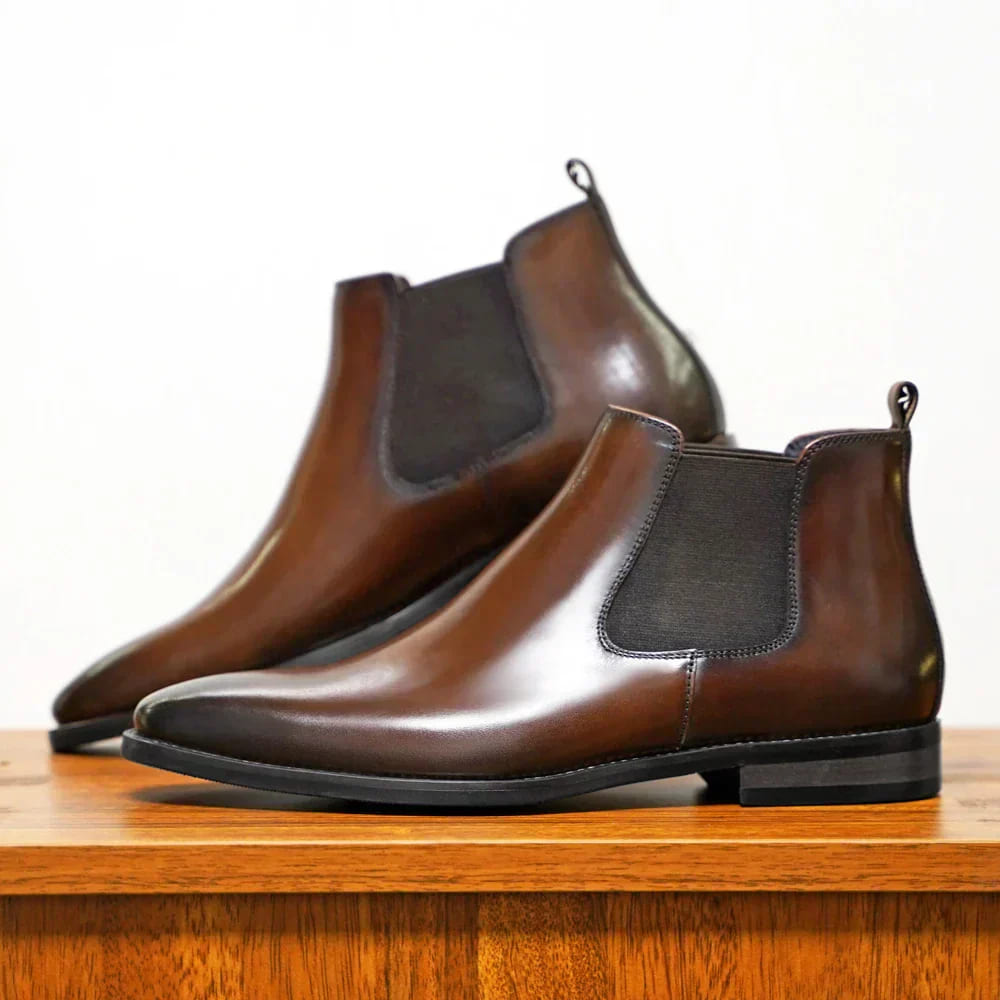 Blake - Chelsea Leather-Look Boots