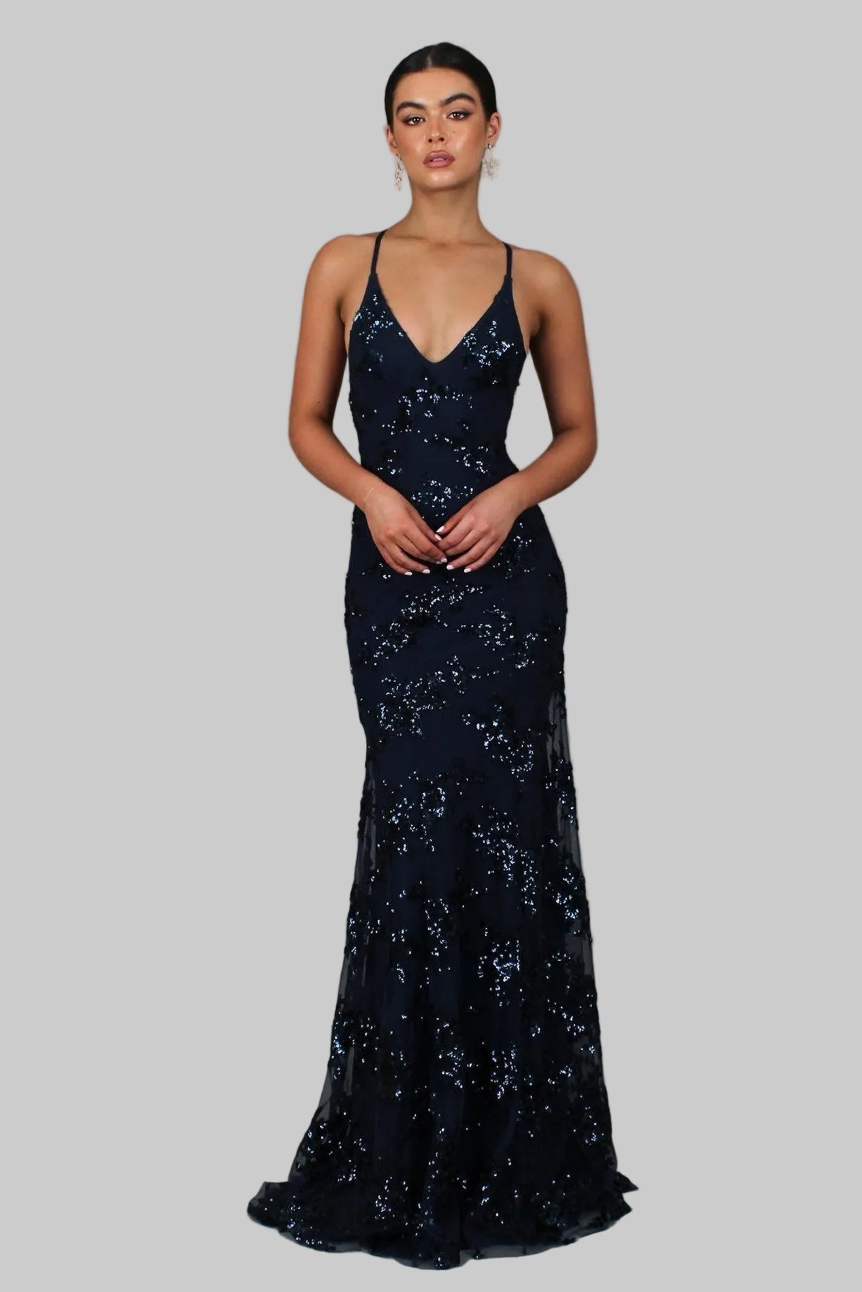 Florie - Maxi Sequin Evening Dress
