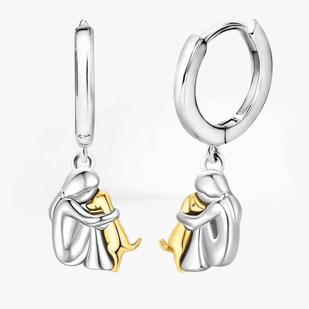 Sky - Earrings with Dog Charm