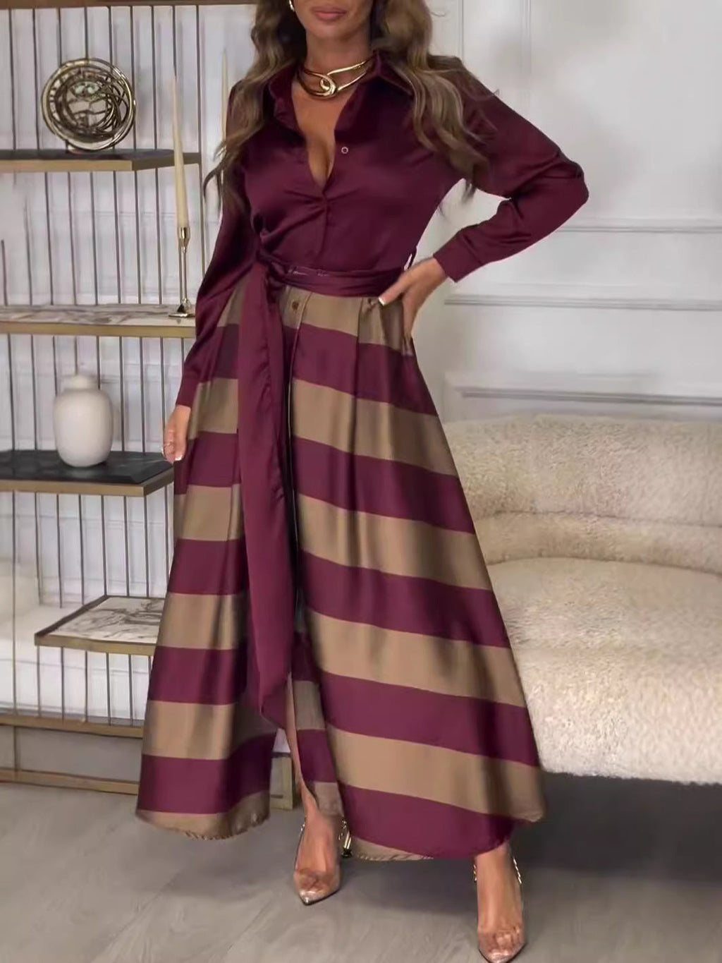 Hanna - Striped Maxi Dress