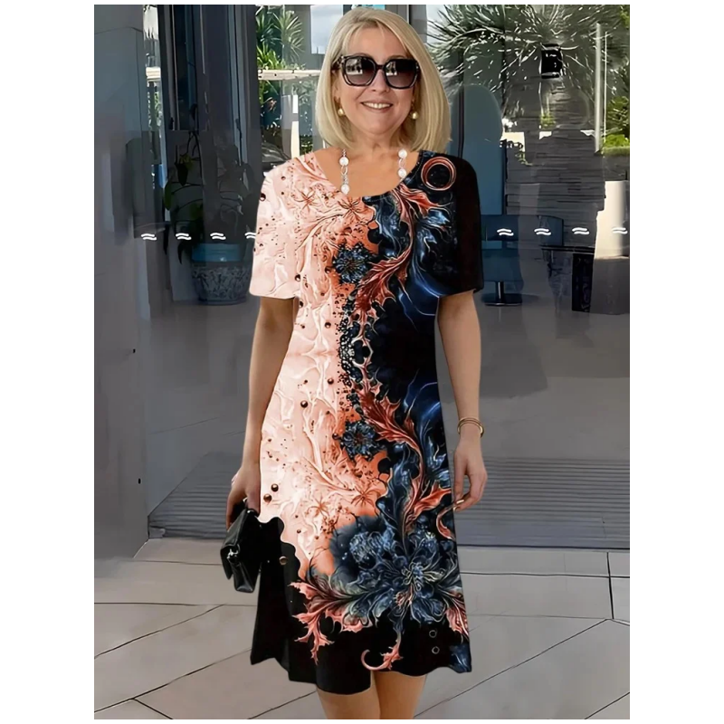 Lavinia - Printed Relaxed Midi Dress