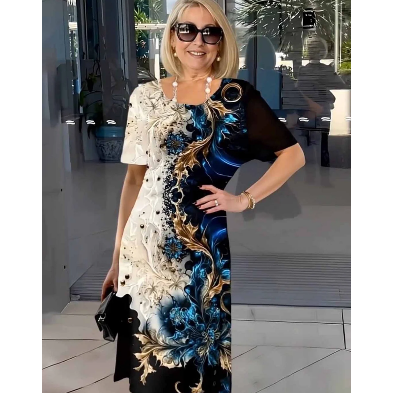 Lavinia - Printed Relaxed Midi Dress