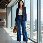 Aria - High-Waist Wide Leg Jeans