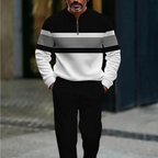 Joey - Graphic Print Pullover and Pants Set