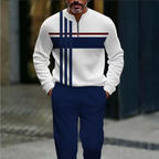 Joey - Graphic Print Pullover and Pants Set