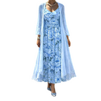 Rosalie - Floral Dress and Chiffon Cardigan Set