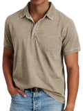 Stanley Men's Washed Polo Shirt in Khaki
