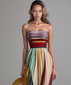 Thalia - Effortless Strapless A-Line Dress