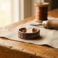 Albinia fern scroll copper ring