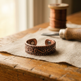 Albinia - Fern Scroll Copper Ring