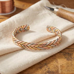 Arabella braided copper bracelet