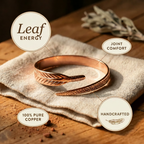 Cecily copper bracelet close up