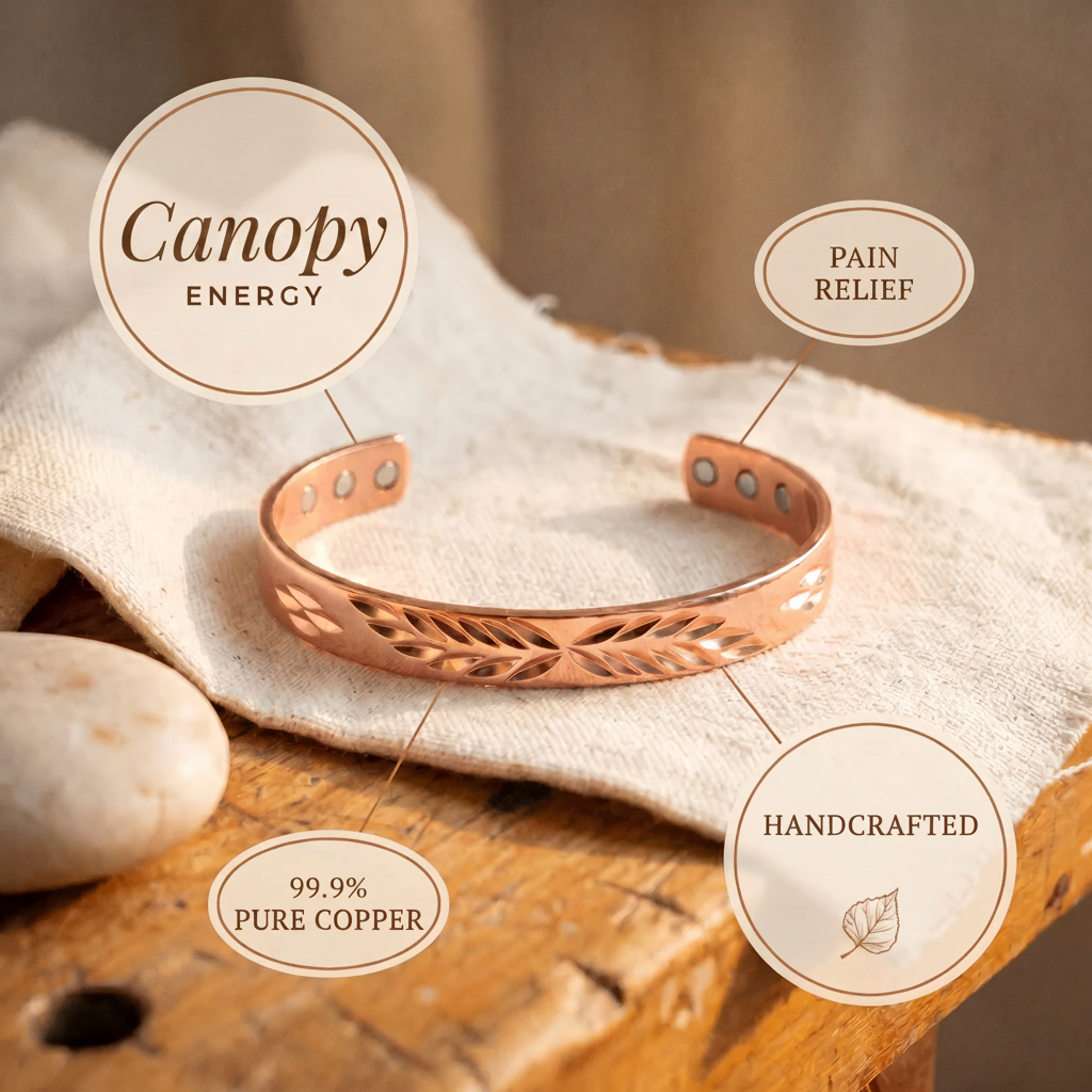 Eleanor copper bangle close up