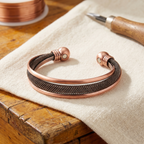 Florentia coiled rail copper bracelet