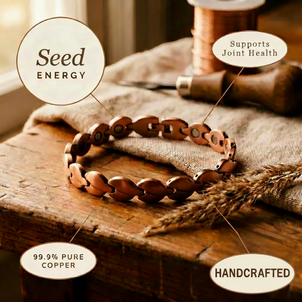 Georgiana copper anklet close up