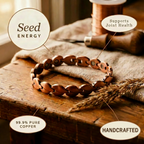 Georgiana copper anklet close up
