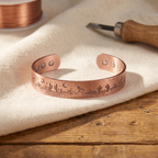Iris desert scene copper bracelet