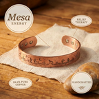 Iris copper bracelet close up