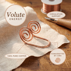 Juliet copper hand cuff on the hand