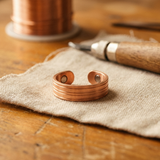 Leonora - Three-Groove Copper Ring