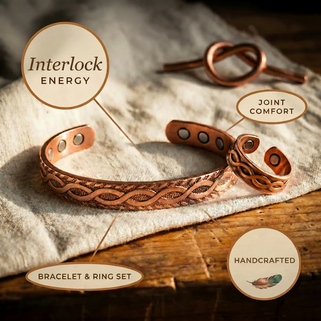 Lettice copper set close up