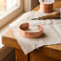 Louisa wide dotted copper cuff