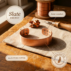Louisa copper cuff close up