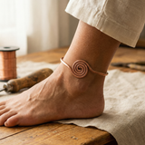 Lucinda - Spiral Copper Anklet