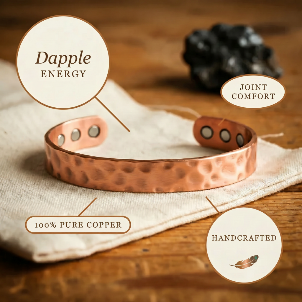 Lydia copper bracelet close up