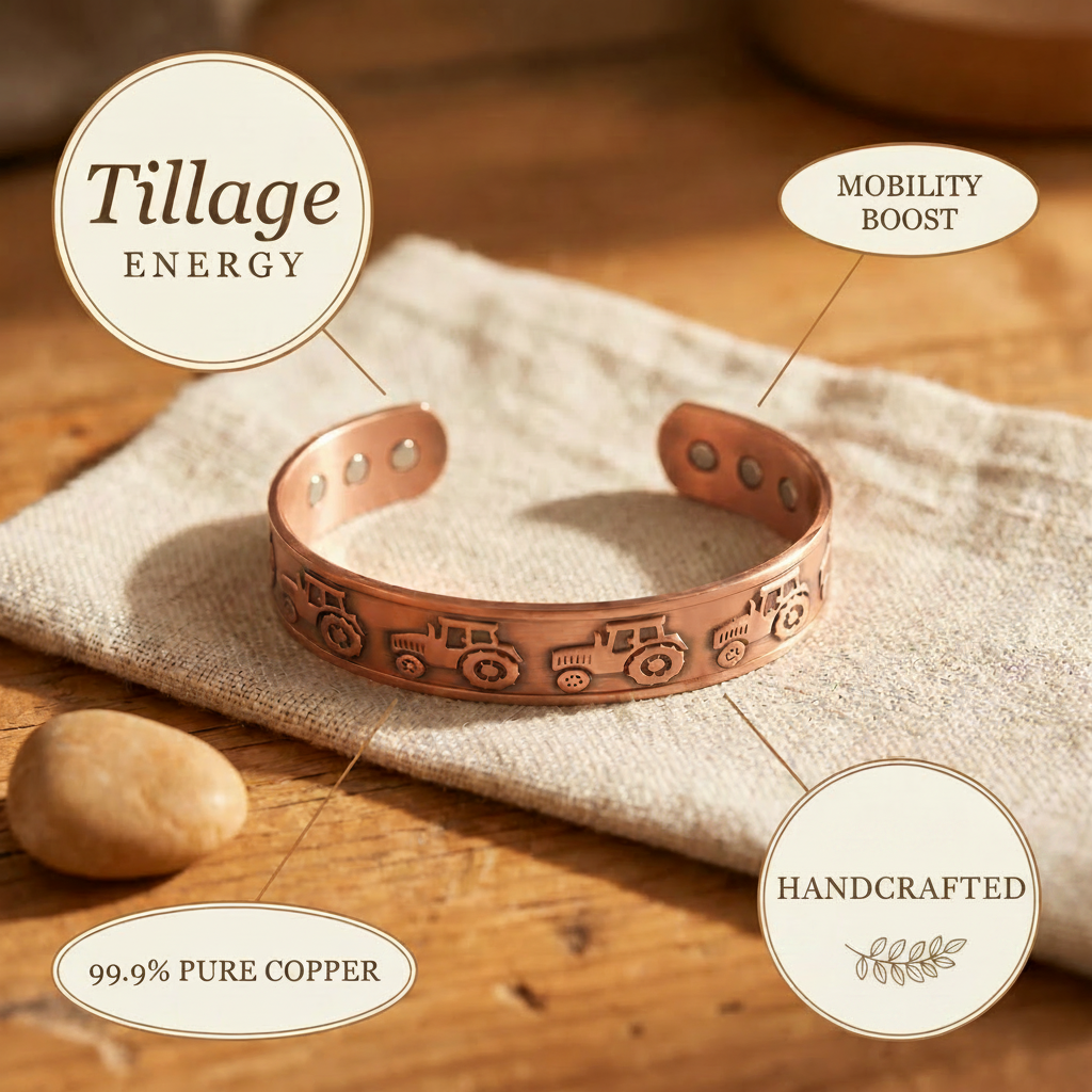 Madeleine copper bracelet close up