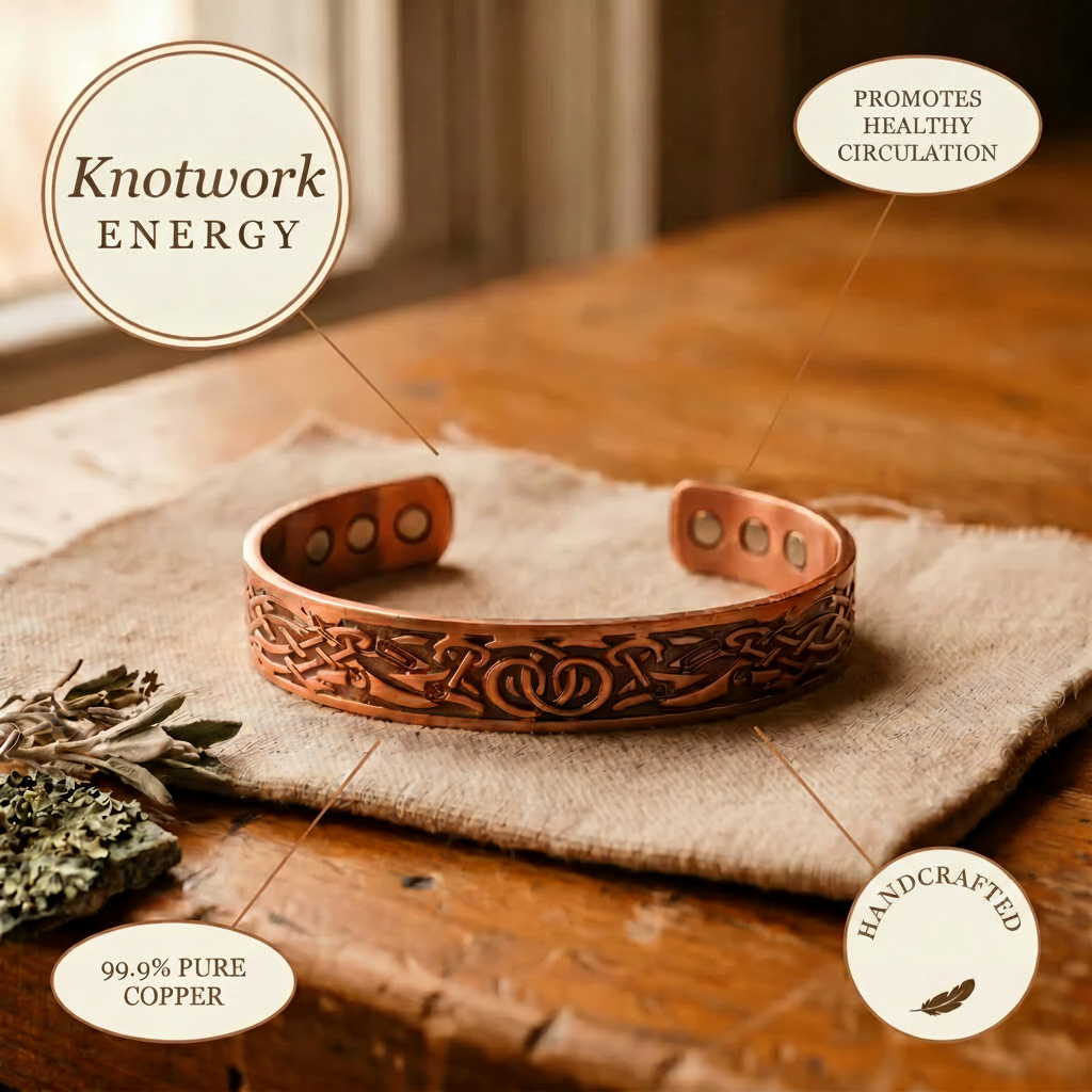 Marianne copper cuff close up
